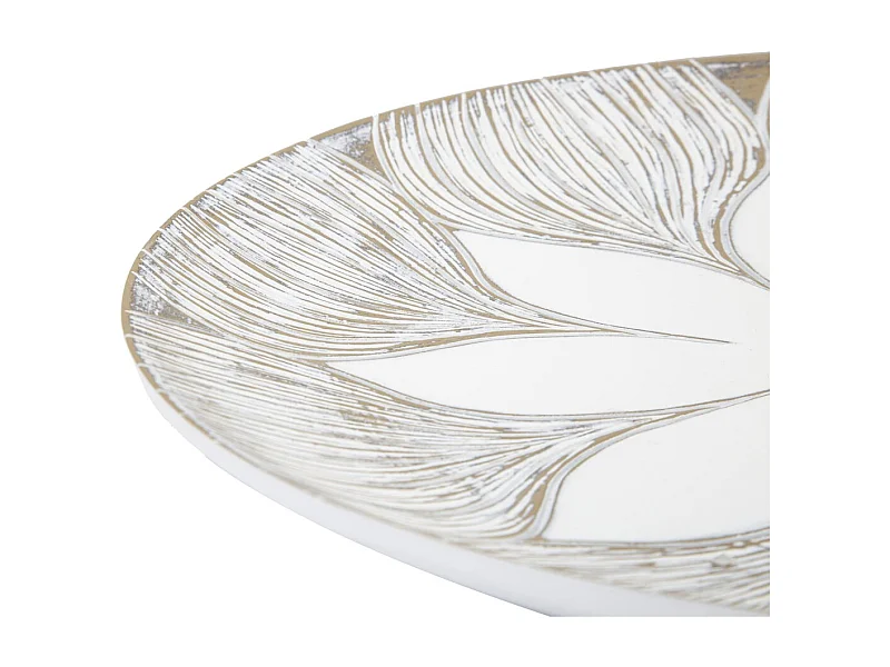 Vassoio Fiore 3, Bianco, 35,5x35,5x4,4 cm, Seven Design