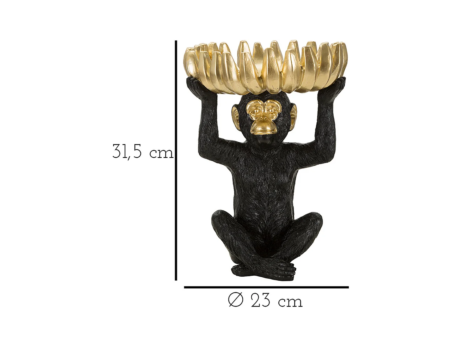 Bandeja Mono 10, Negro, 23x23x31,5 cm, Epikasa