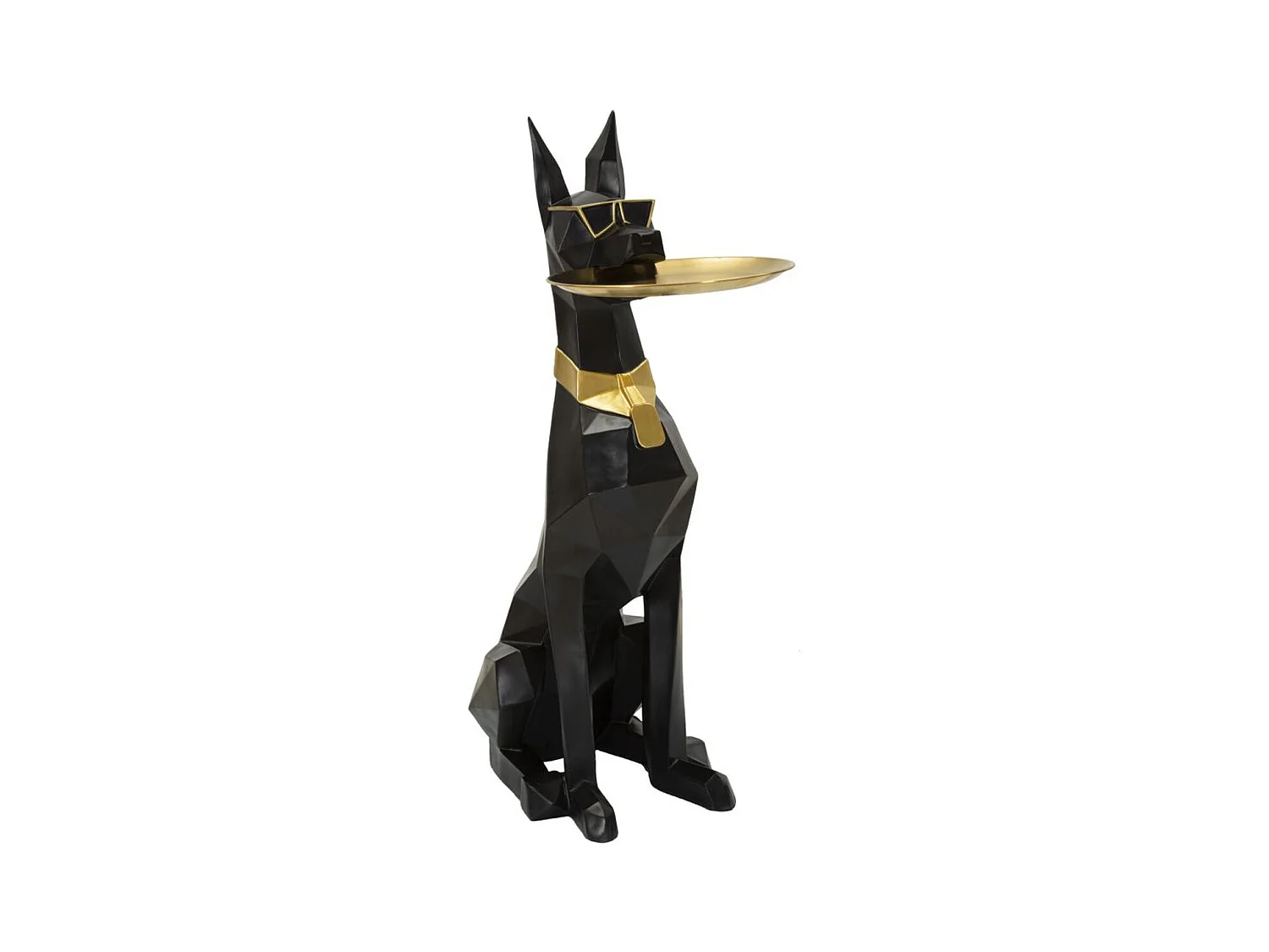 Plateau Chien 14, Noir, 30x64x91 cm, Epikasa