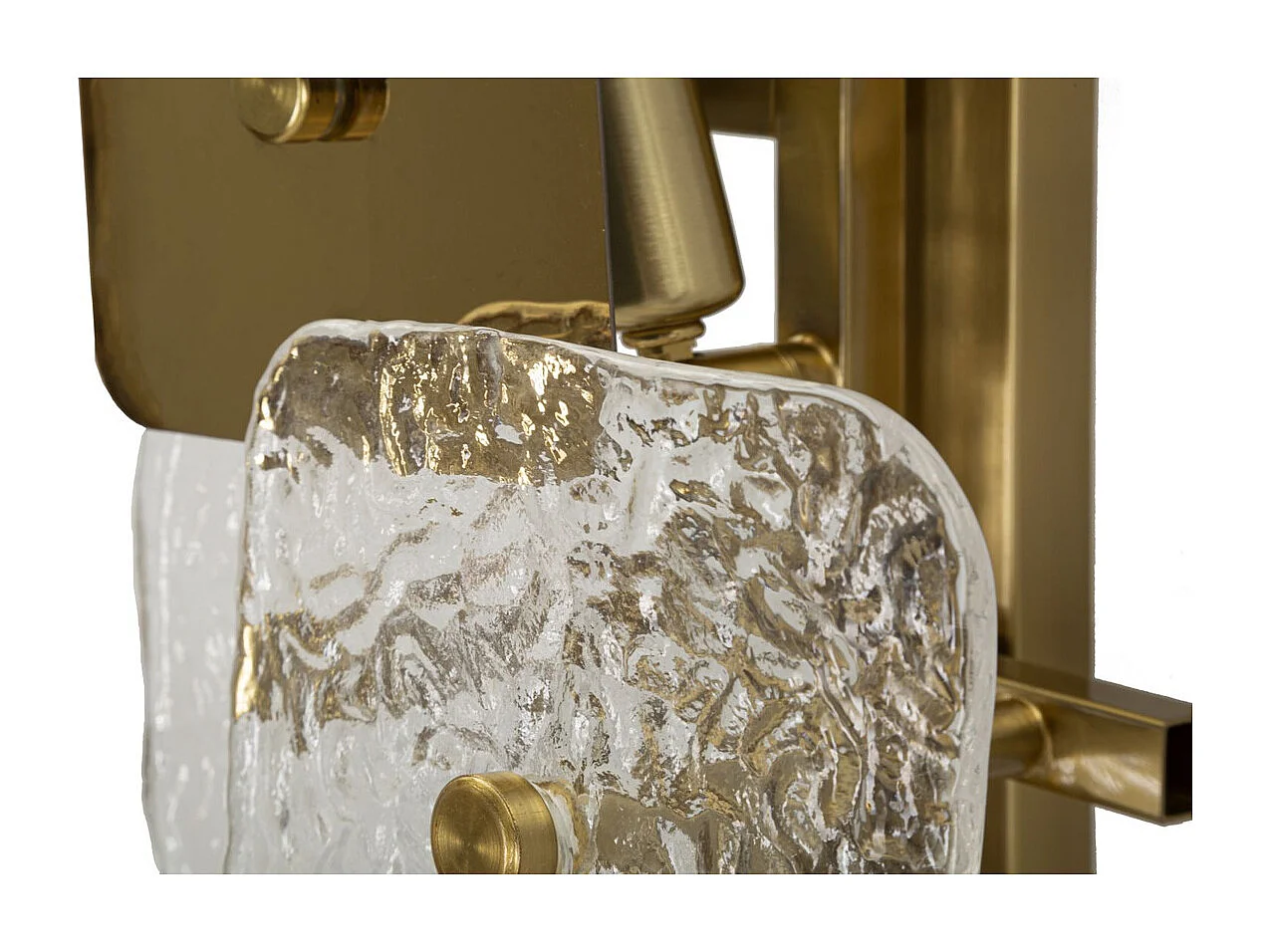 Lampa ścienna MF58, Złoto, 24x13x76 cm, Seven Design