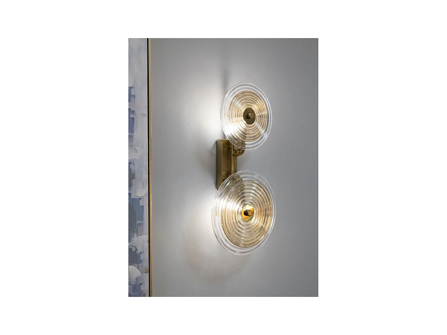 Wandlamp MF60, Goud, 25x10x52 cm, Epikasa