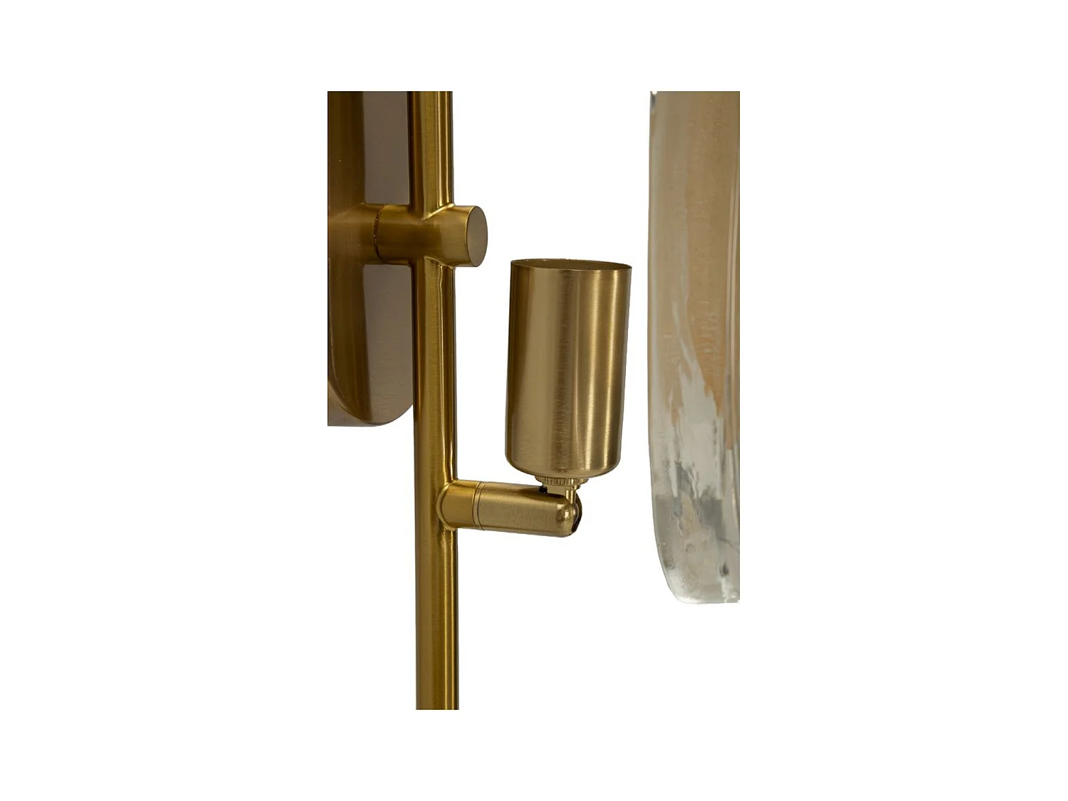 Lampa ścienna MF68, Złoto, 15x14x38 cm, Epikasa