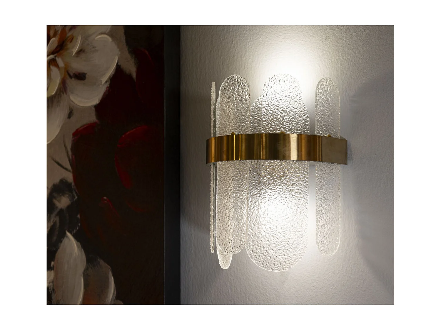 Lampa ścienna MF64, Złoto, 20x14x28 cm, Seven Design