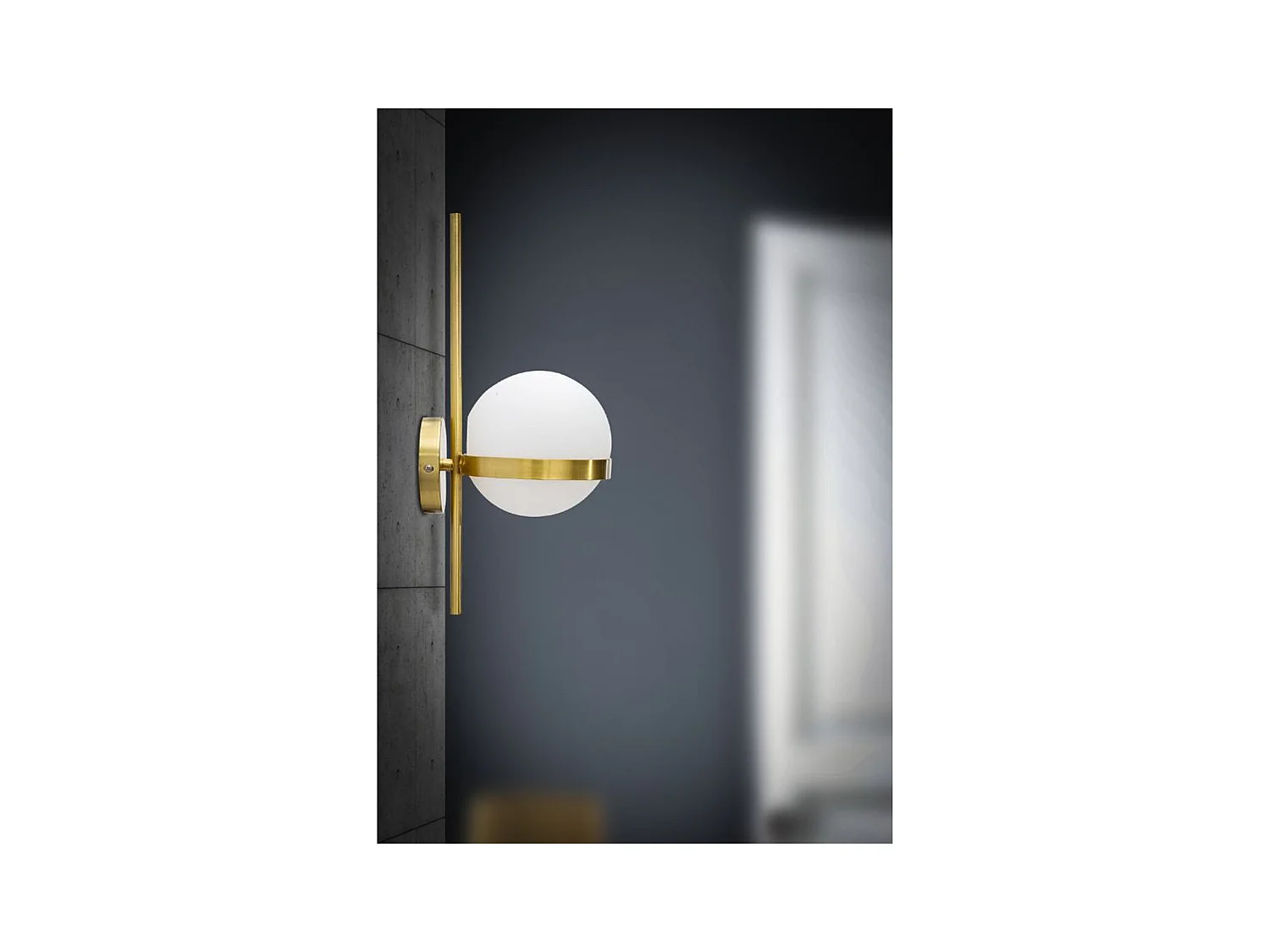 Candeeiro de Parede MF54, Ouro, 15x20x40 cm, Epikasa