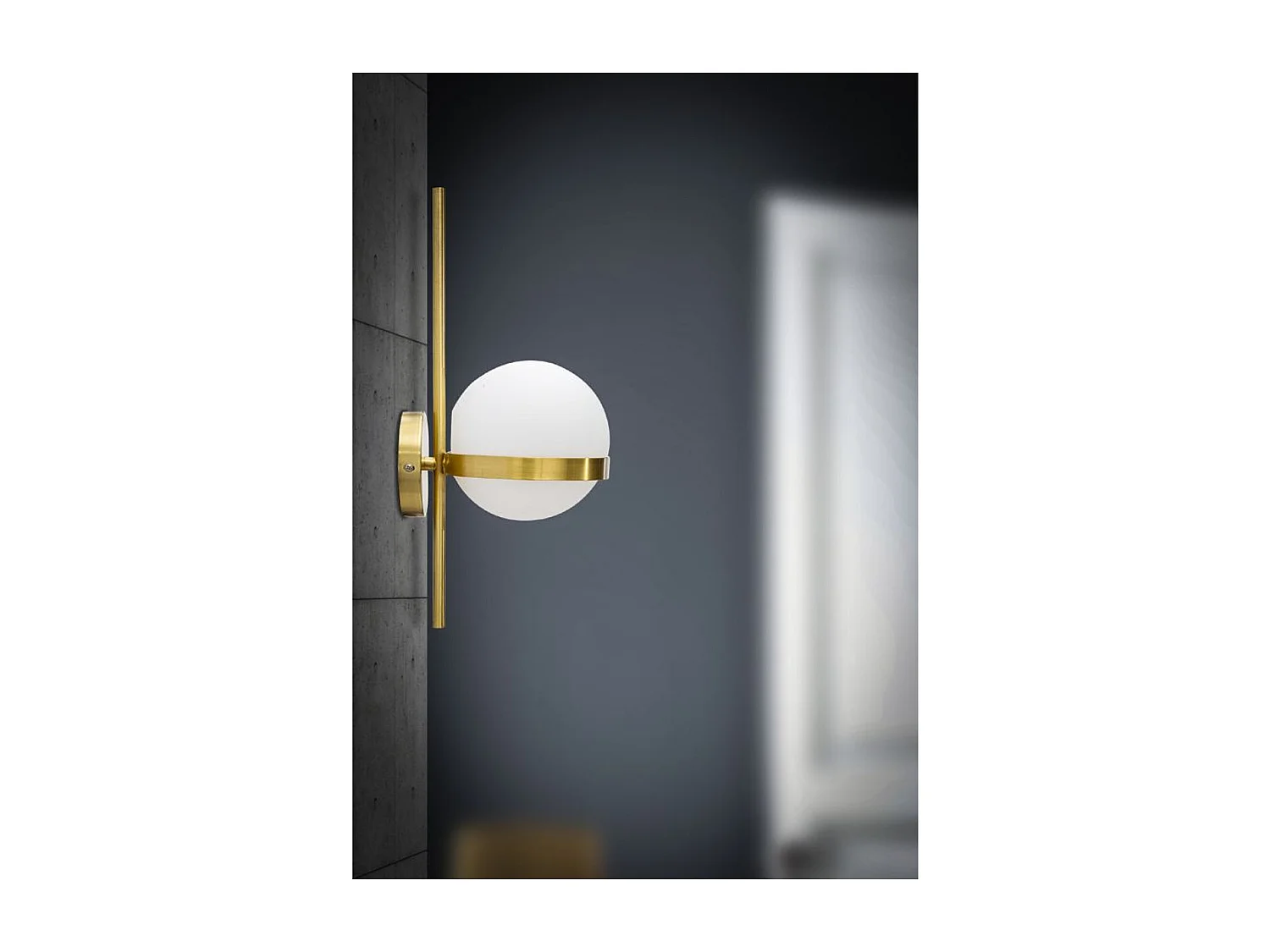 Candeeiro de Parede MF54, Ouro, 15x20x40 cm, Seven Design