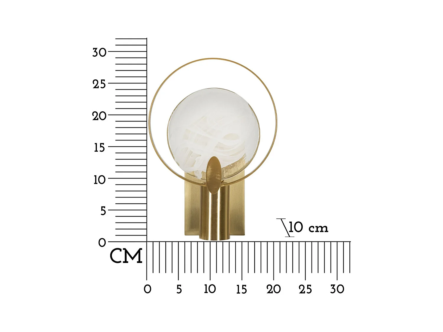 Lampa ścienna MF73, Złoto, 20x10x29 cm, Epikasa