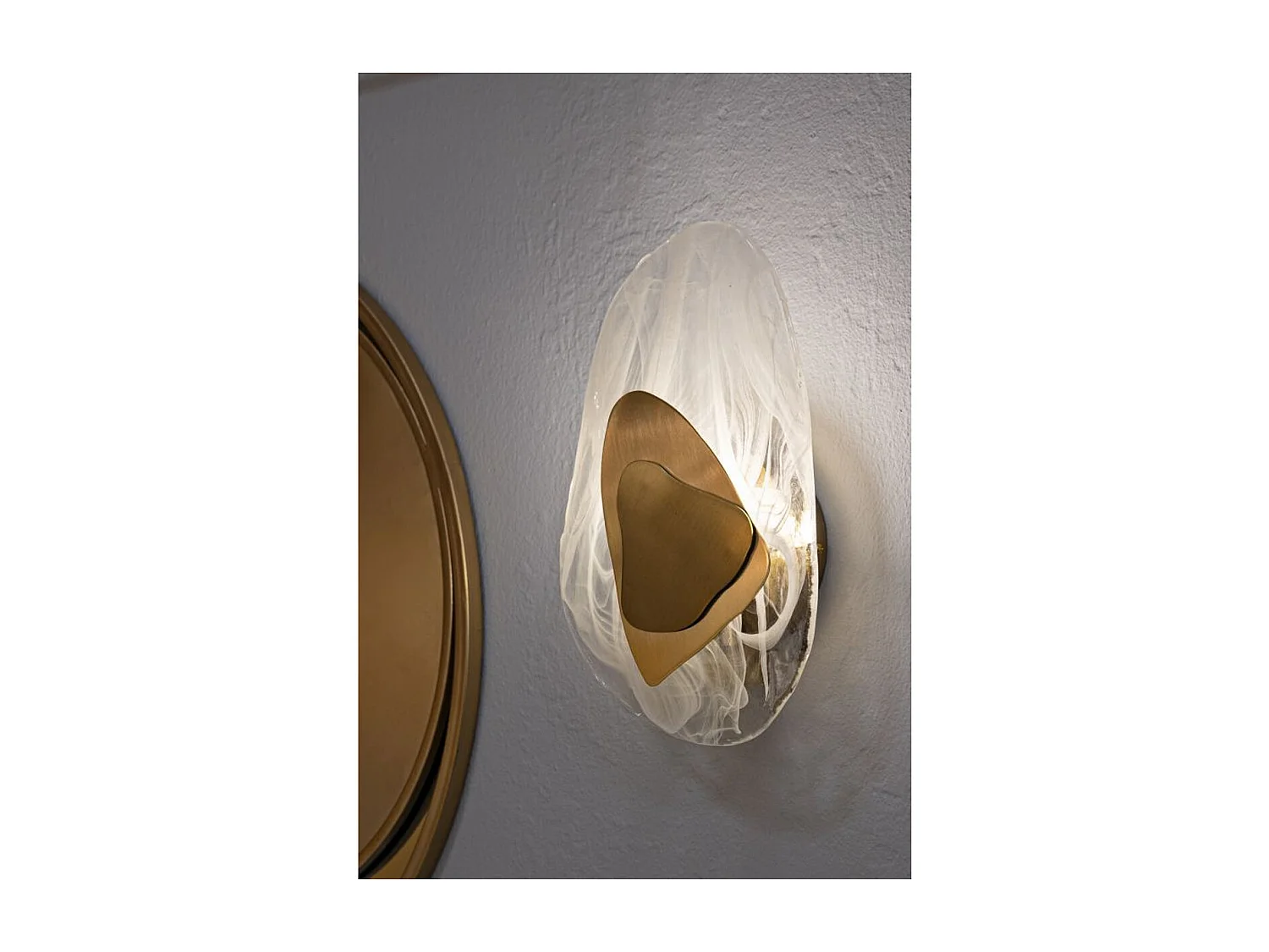 Lampa ścienna MF61, Złoto, 21x8x31 cm, Seven Design