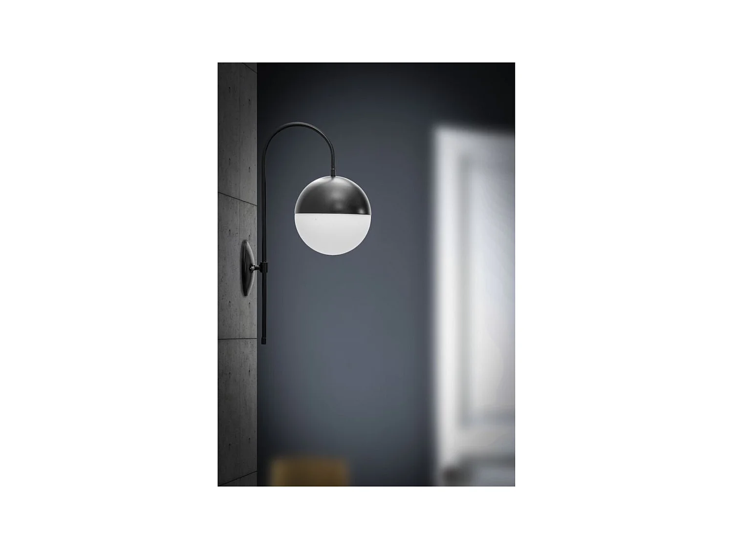 Lampa ścienna MF50, Czarny, 19x31x51 cm, Epikasa