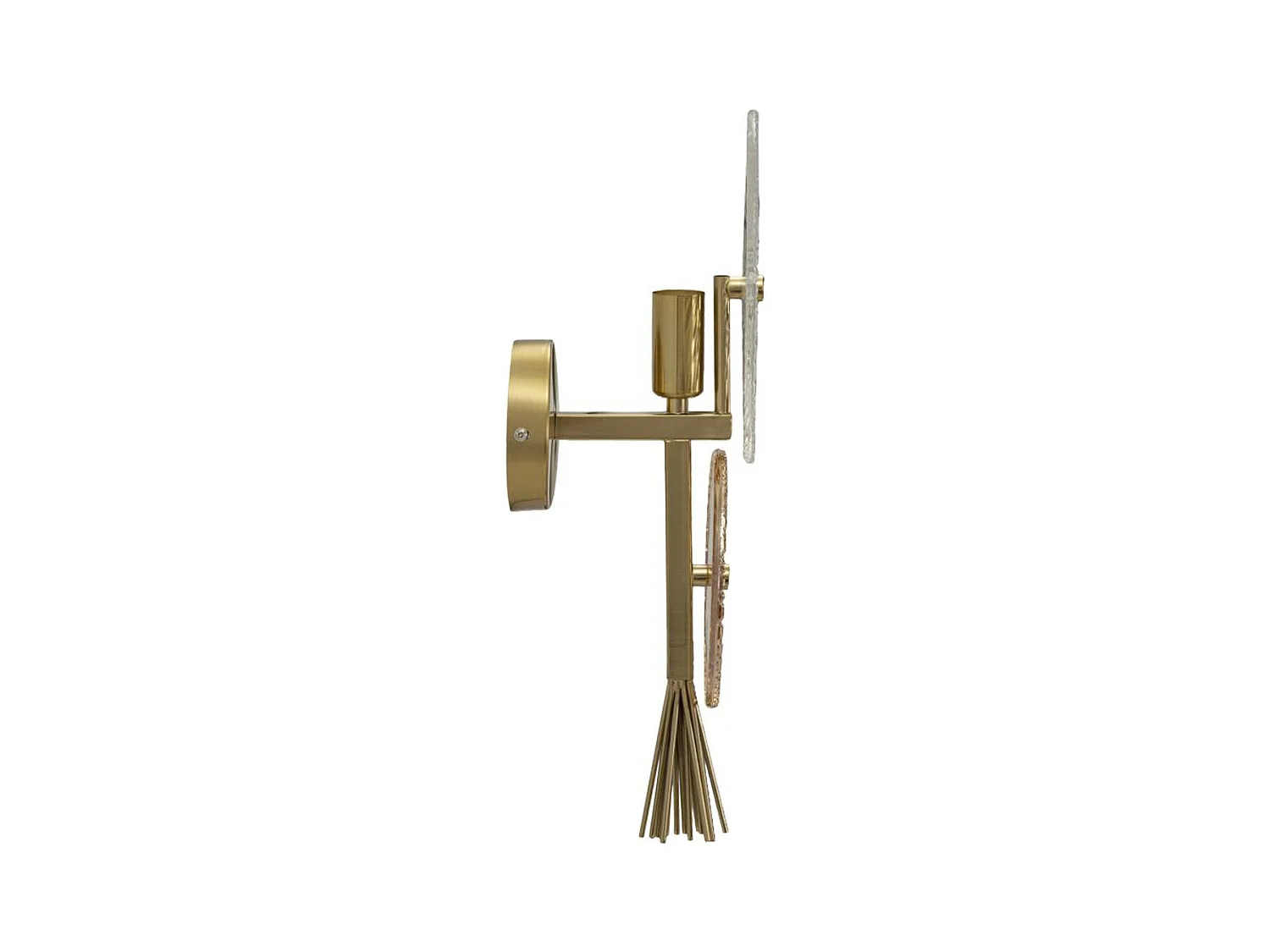 Lampada a Parete MF67, Oro, 20x14x41 cm, Epikasa