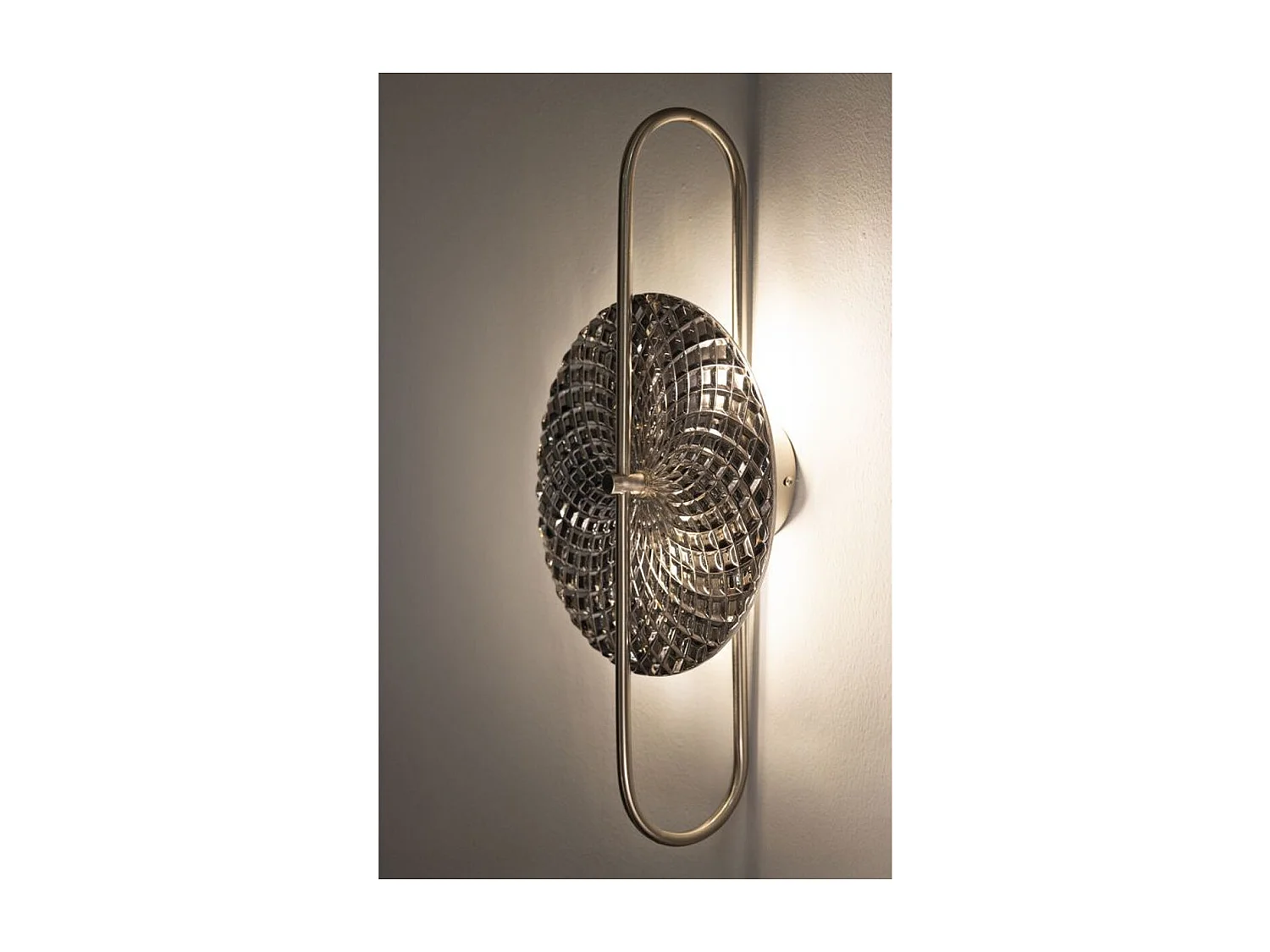 Lampa ścienna MF66, Srebrny, 28x15x54 cm, Seven Design