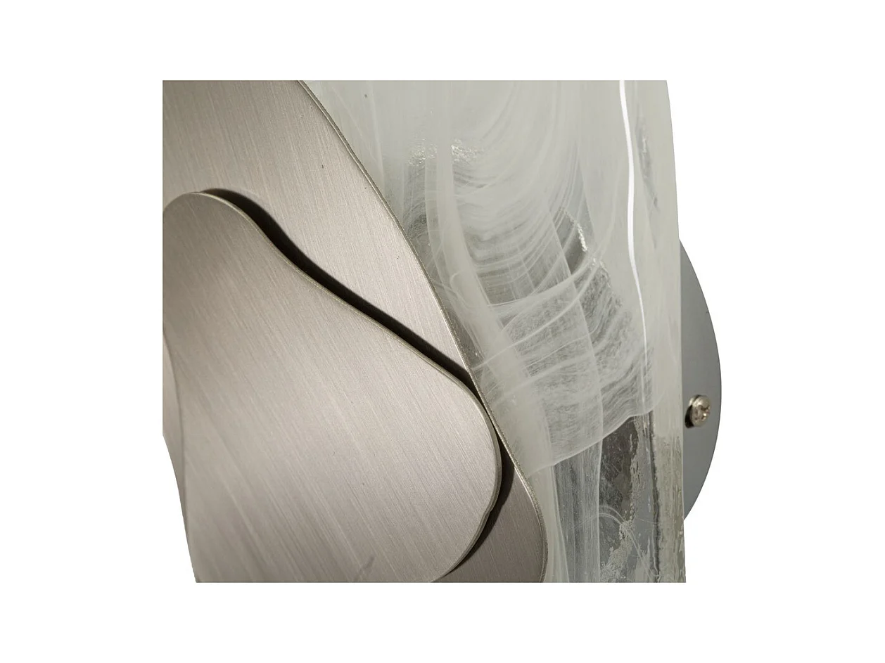 Candeeiro de Parede MF62, Prata, 21x8x32 cm, Epikasa