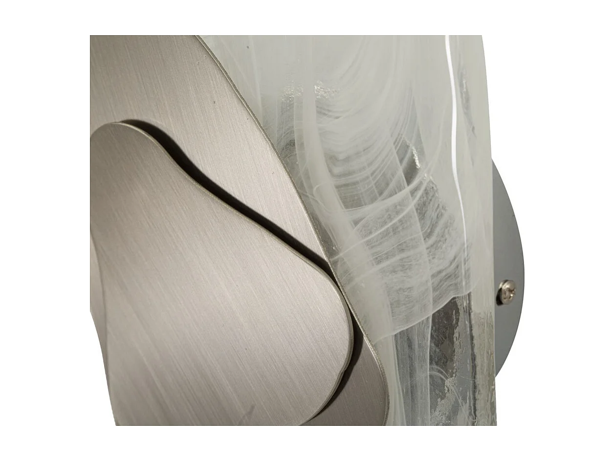 Lampa ścienna MF62, Srebrny, 21x8x32 cm, Seven Design