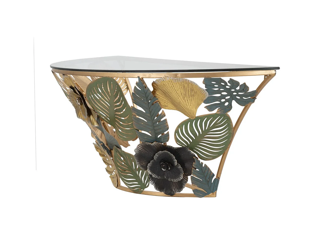 Tavolo Consolle Foglia 74, Multicolore, 120x40,5x37,2 cm, Seven Design