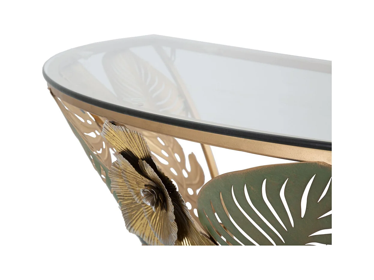 Tavolo Consolle Foglia 74, Multicolore, 120x40,5x37,2 cm, Seven Design