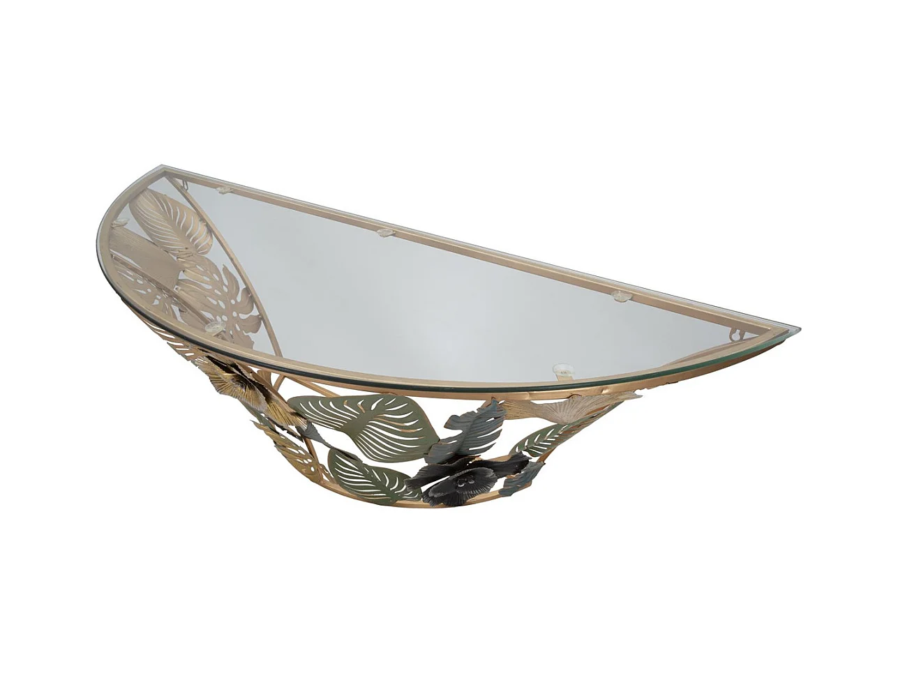 Tavolo Consolle Foglia 74, Multicolore, 120x40,5x37,2 cm, Seven Design