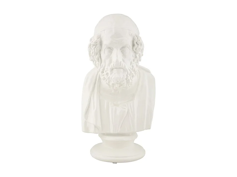 Sculpture Grèce 5, Blanc, 12,9x12,5x25 cm, Epikasa