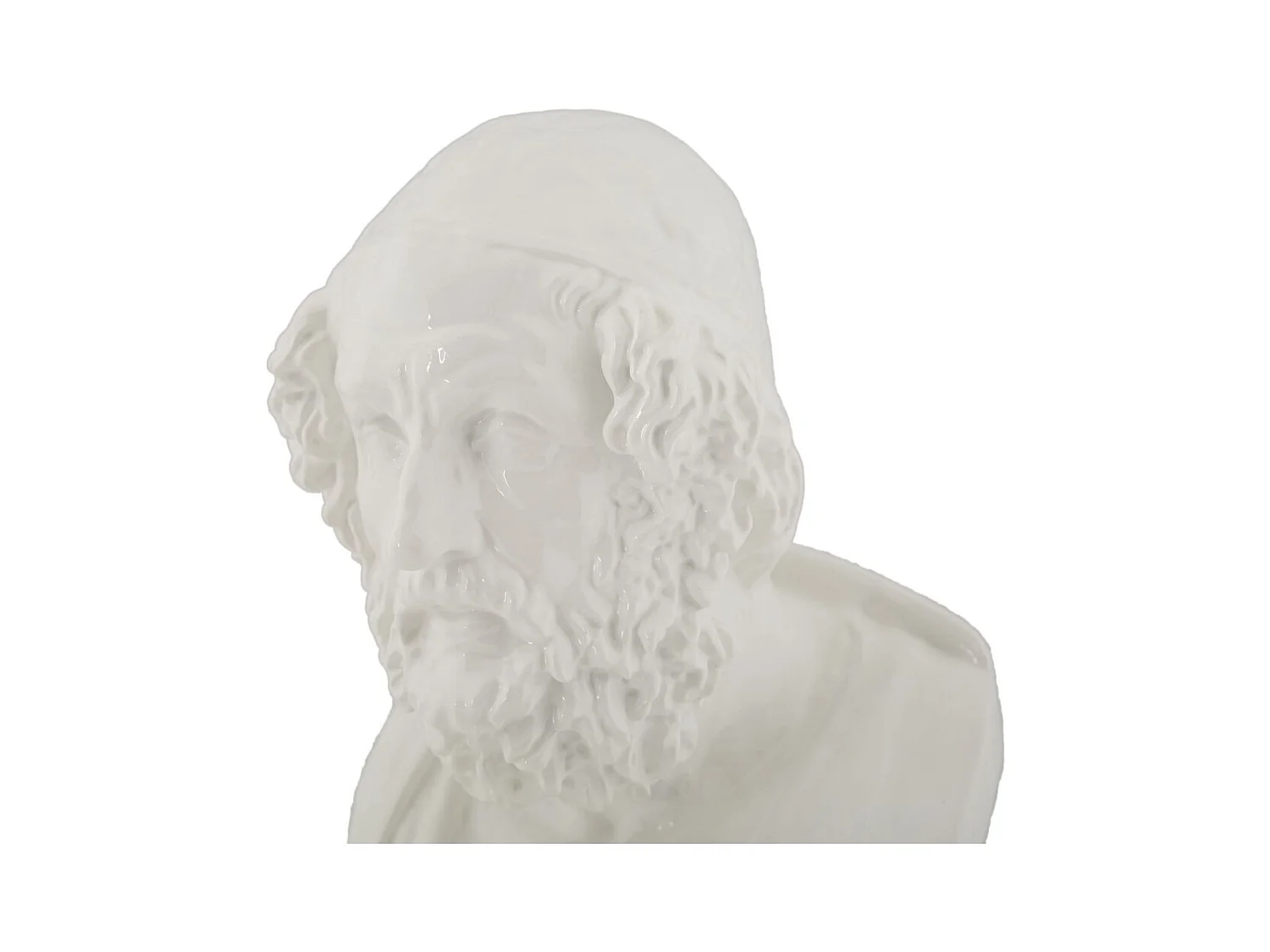 Escultura Grécia 5, Branco, 12,9x12,5x25 cm, Epikasa