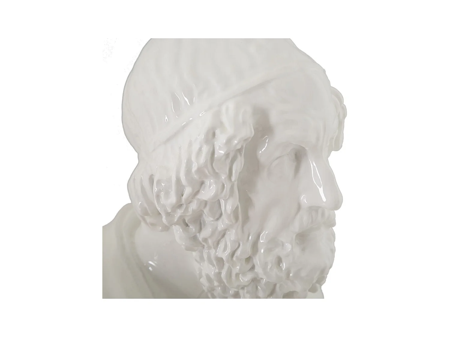 Escultura Grécia 5, Branco, 12,9x12,5x25 cm, Epikasa