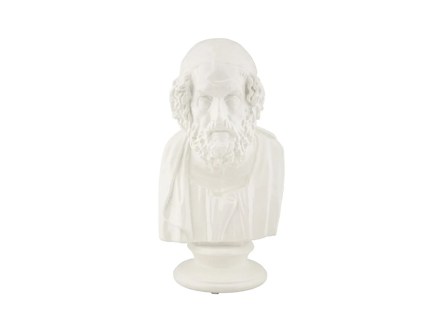 Sculpture Grèce 5, Blanc, 12,9x12,5x25 cm, Epikasa