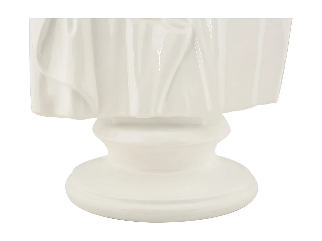 Sculpture Grèce 5, Blanc, 12,9x12,5x25 cm, Seven Design