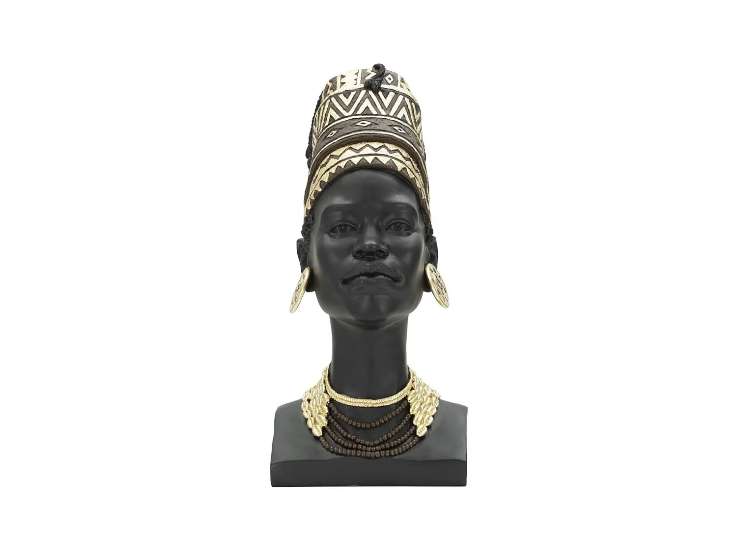 Scultura Africa 6, Nero, 21,5x27,5x45 cm, Epikasa