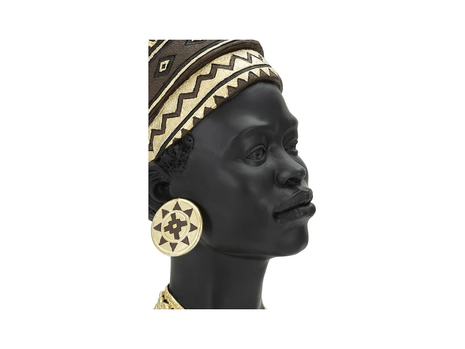 Scultura Africa 6, Nero, 21,5x27,5x45 cm, Epikasa