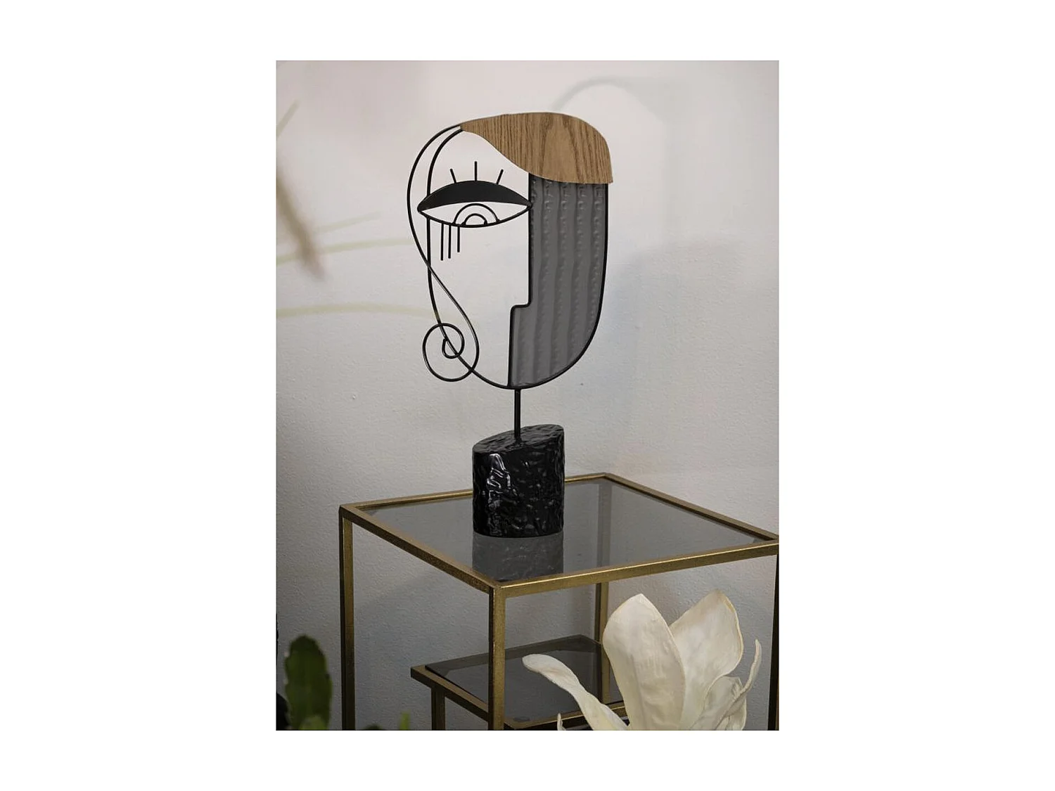 Escultura MF364, Multicolorido, 24x8,5x49 cm, Seven Design