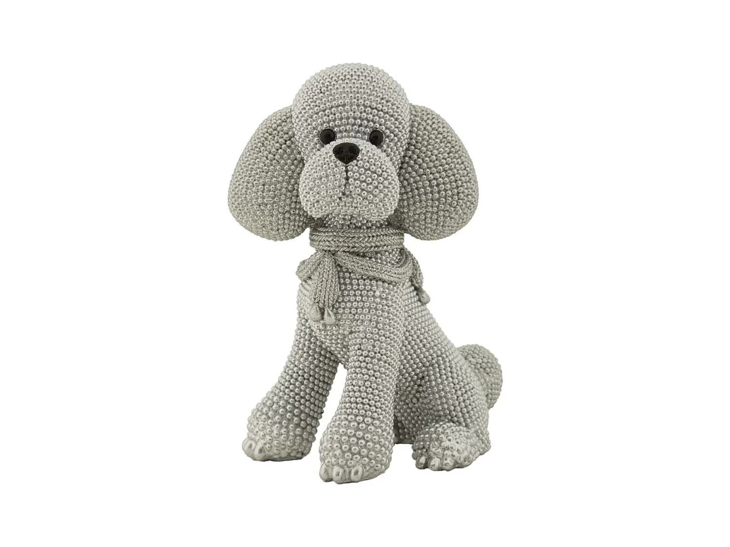 Sculpture Chien 7, Argent, 14,5x10x19 cm, Seven Design