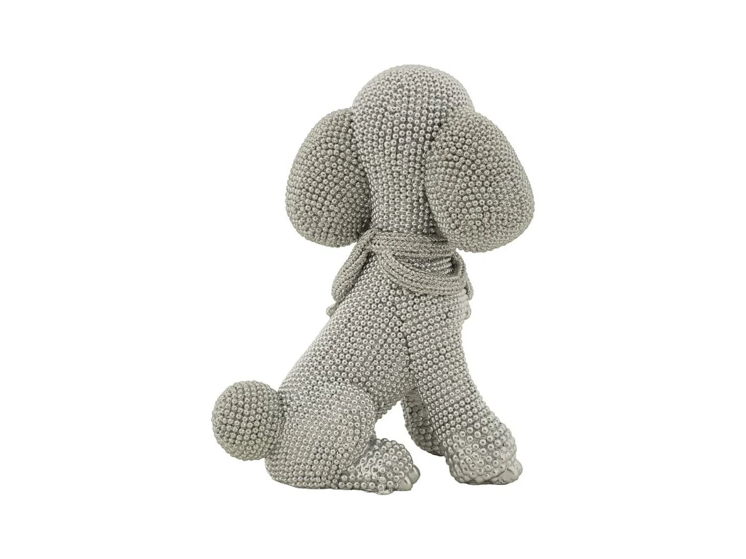 Sculpture Chien 7, Argent, 14,5x10x19 cm, Seven Design