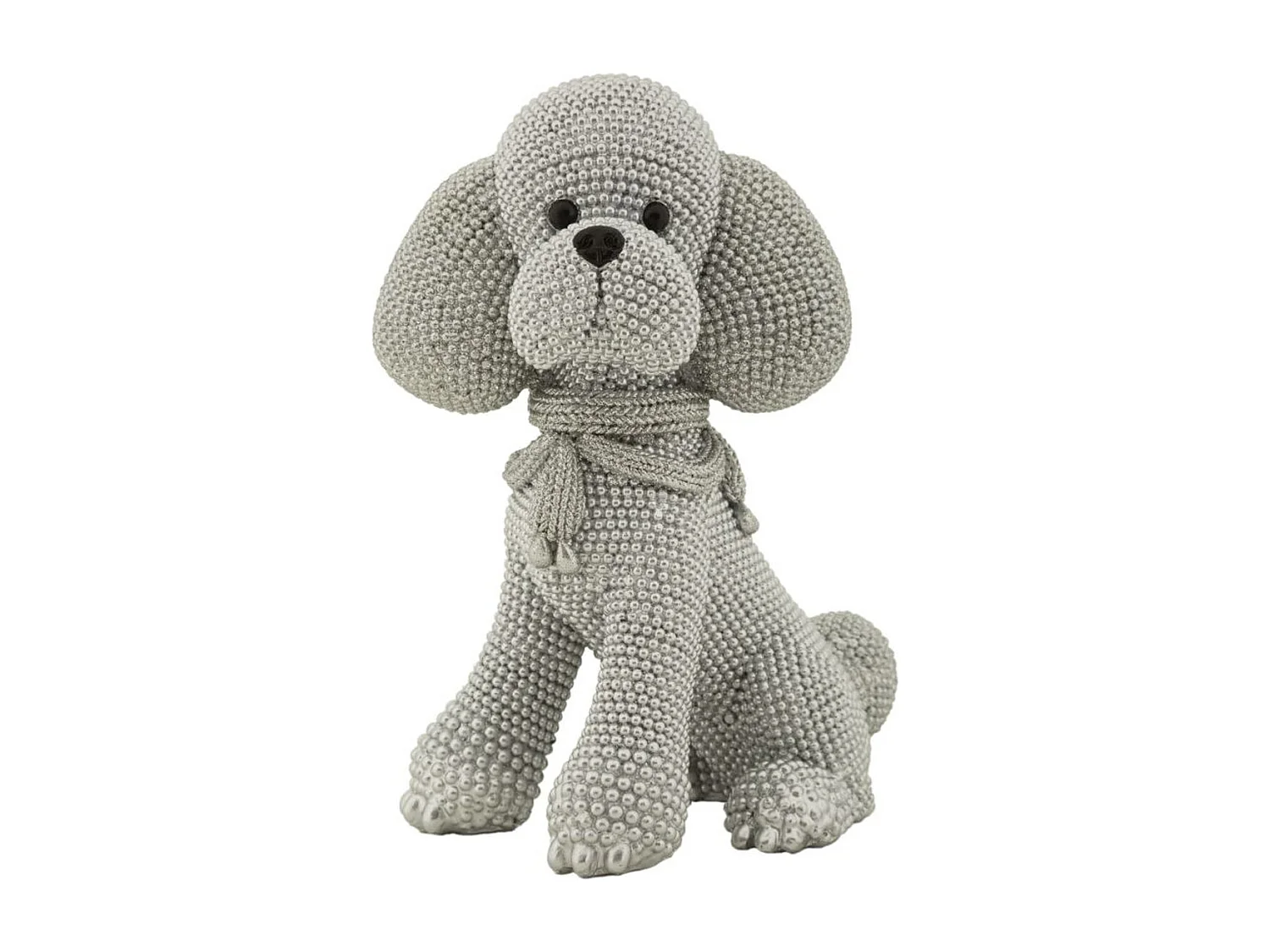 Rzeźba Pies 7, Srebrny, 14,5x10x19 cm, Seven Design