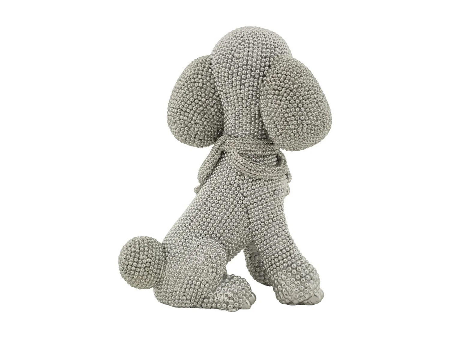 Rzeźba Pies 7, Srebrny, 14,5x10x19 cm, Seven Design