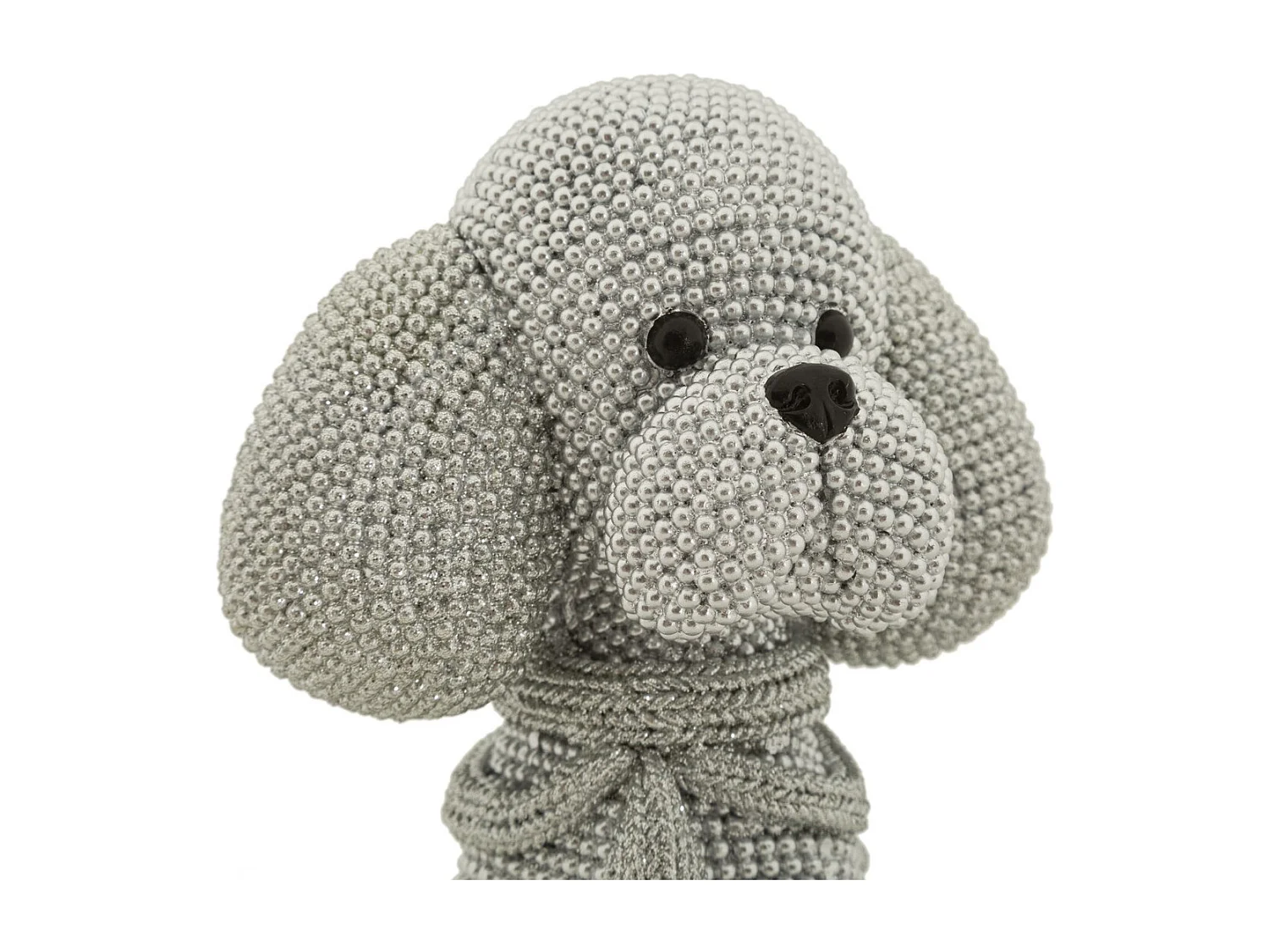 Rzeźba Pies 7, Srebrny, 14,5x10x19 cm, Seven Design