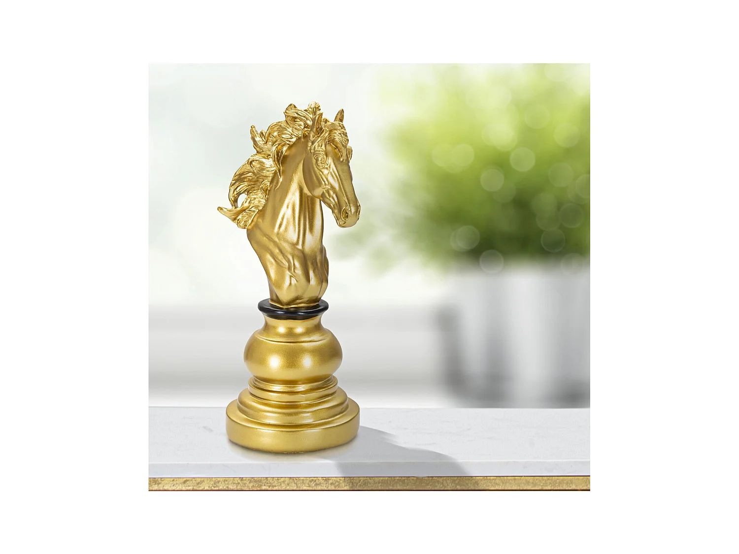 Scultura Scacchi 13, Oro, 14x11x27 cm, Epikasa