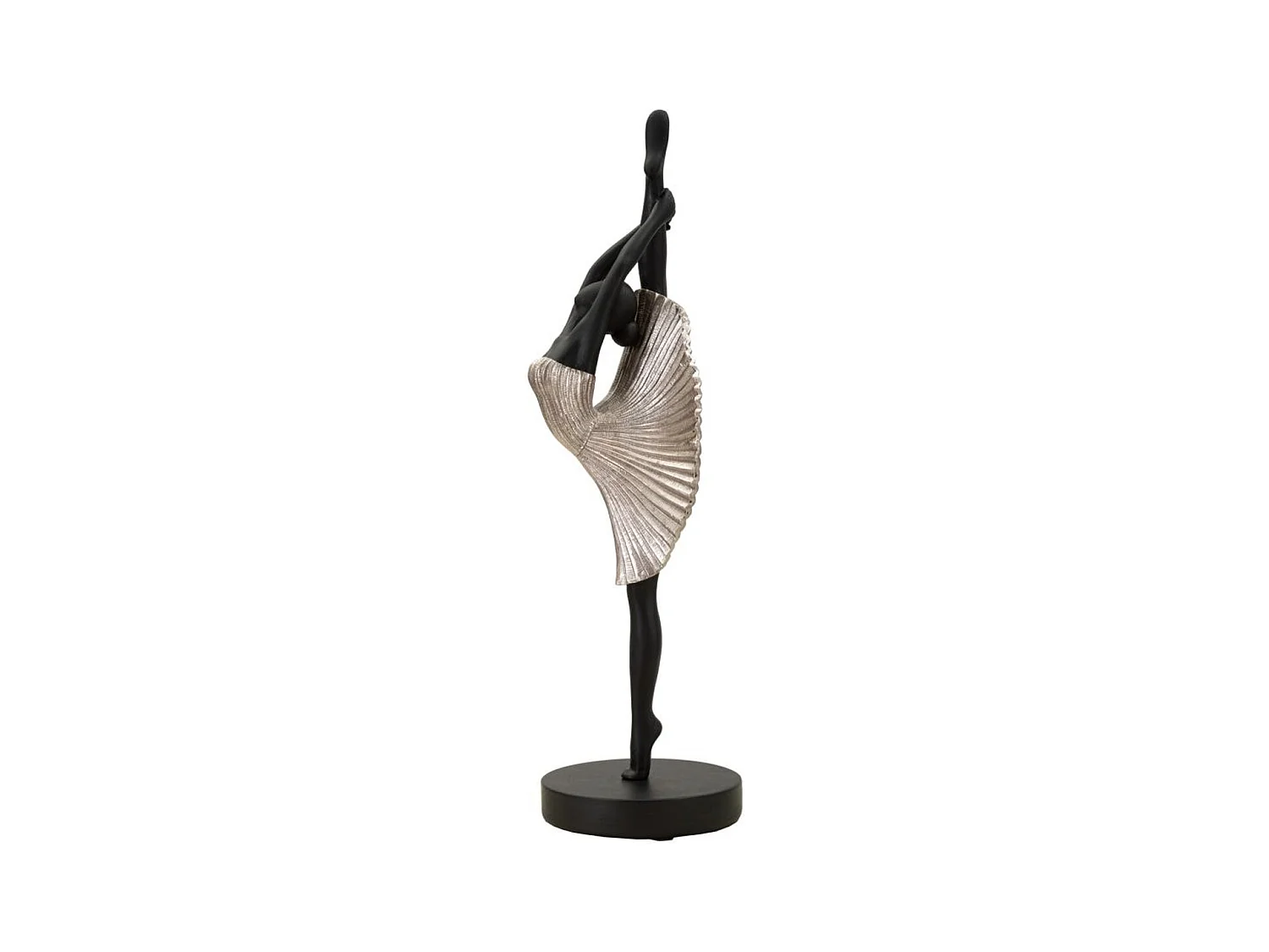 Sculpture Danseur 6, Noir, 14x14x42,5 cm, Seven Design
