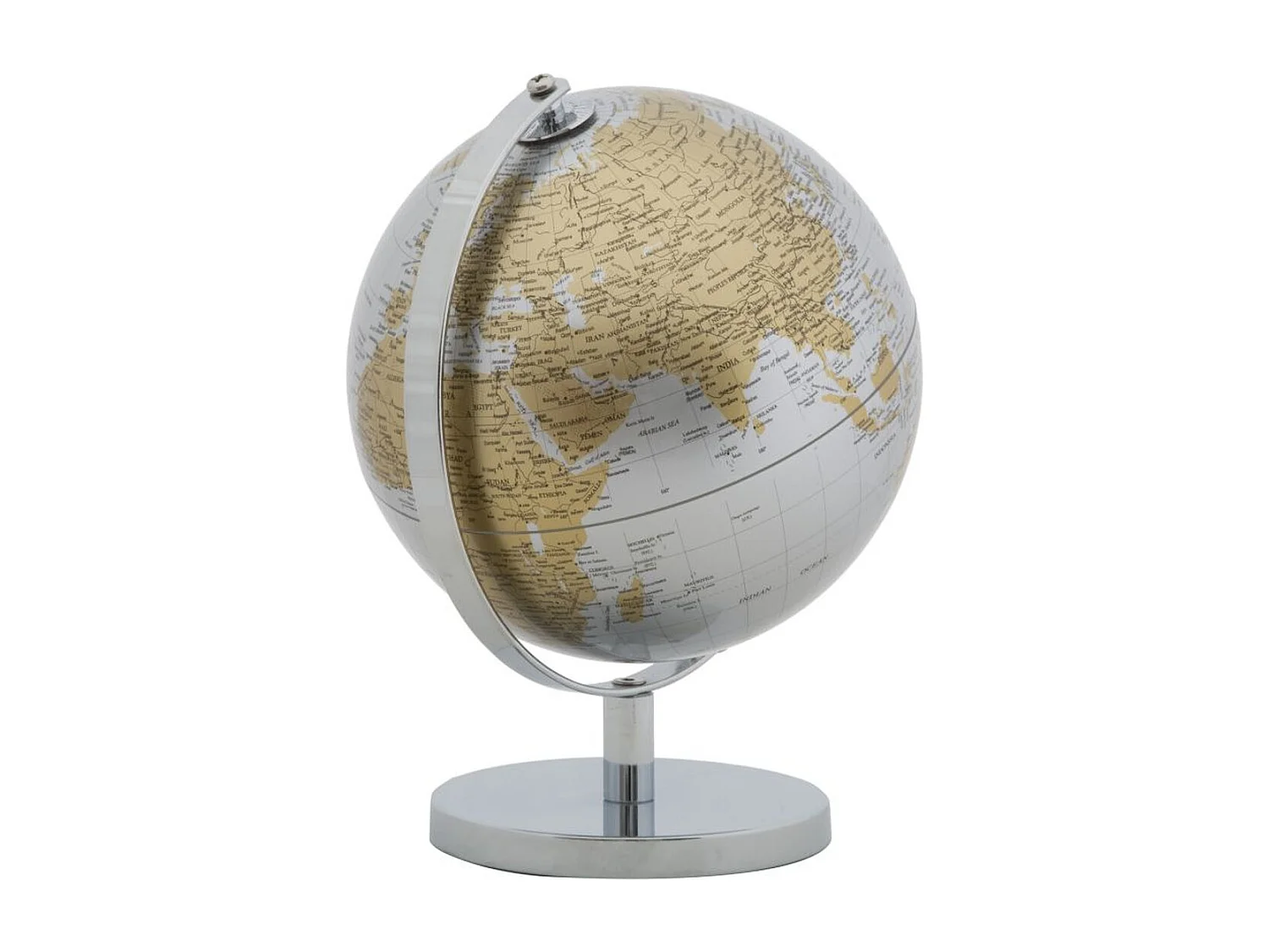 Globe de Table MF221, Argent, 20x20x28 cm, Seven Design