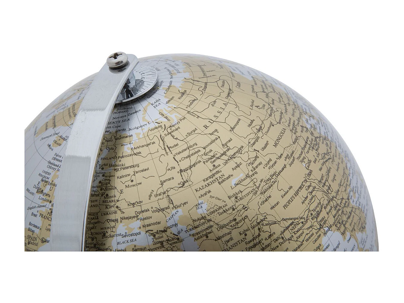Globe de Table MF221, Argent, 20x20x28 cm, Seven Design