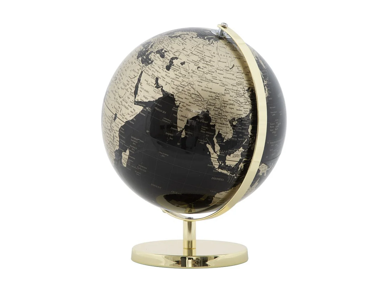 Globo de Mesa MF224, Negro, 25x25x34 cm, Seven Design