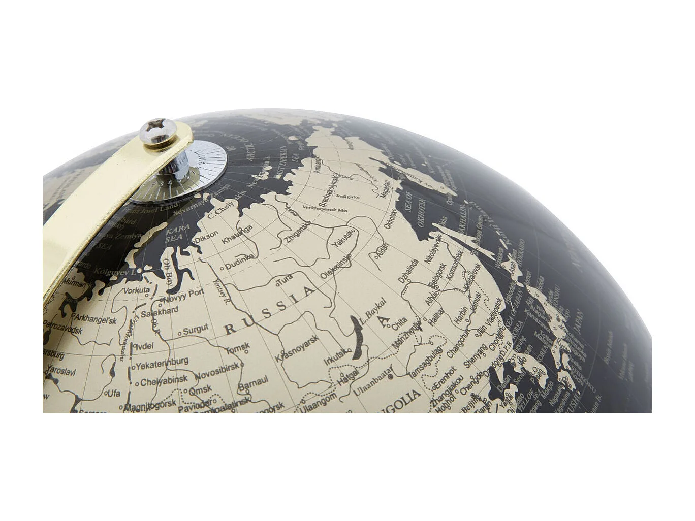 Globo de Mesa MF224, Negro, 25x25x34 cm, Seven Design