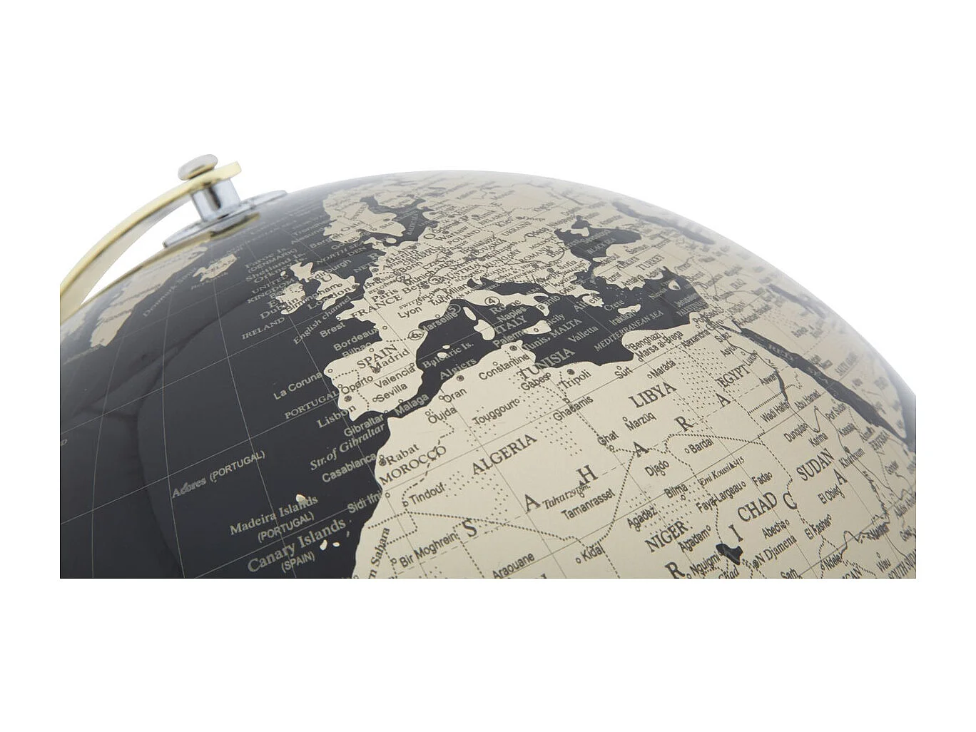 Globo de Mesa MF224, Negro, 25x25x34 cm, Seven Design