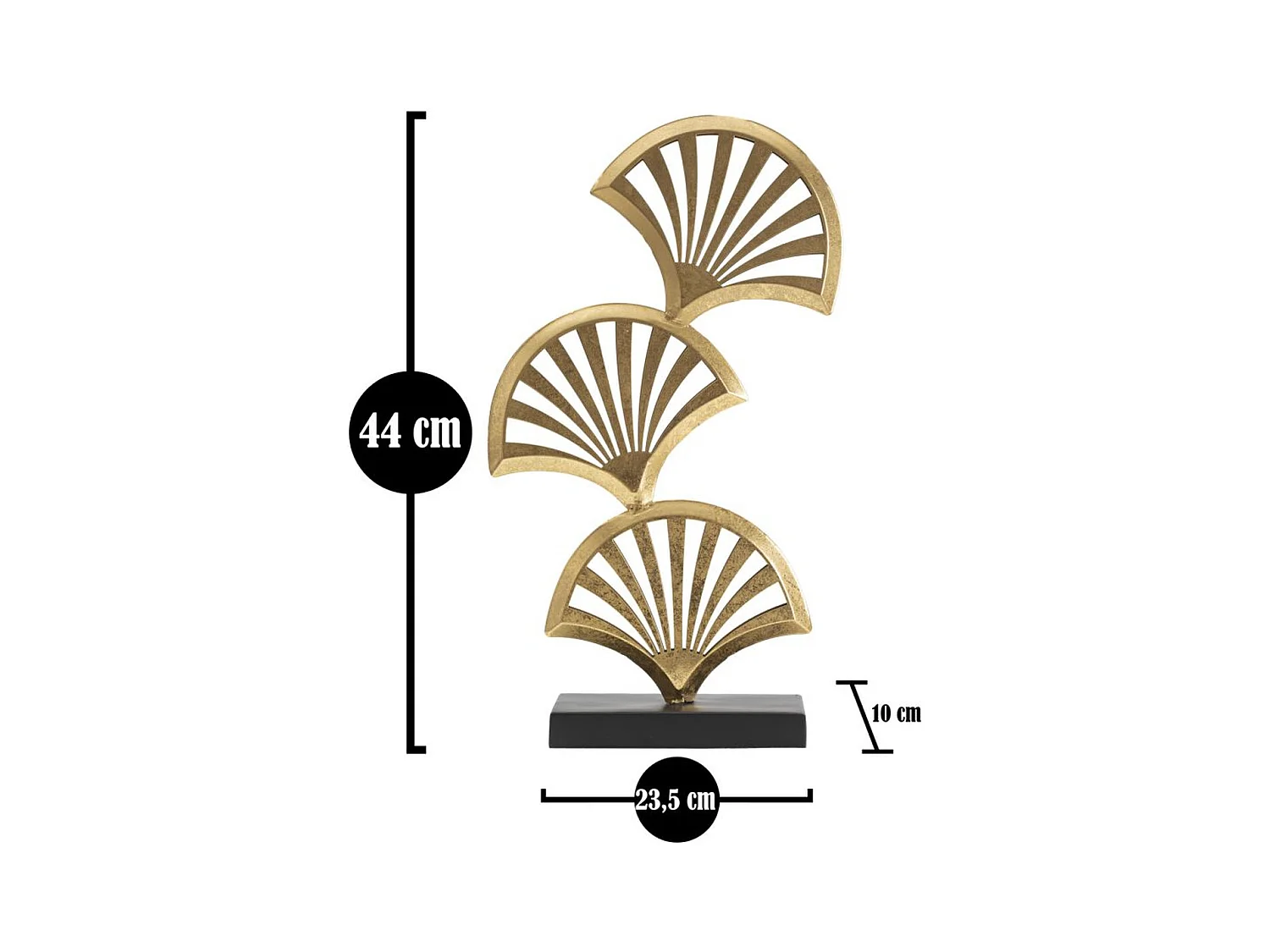 Escultura Liberty, Ouro, 10x23,5x44 cm, Epikasa