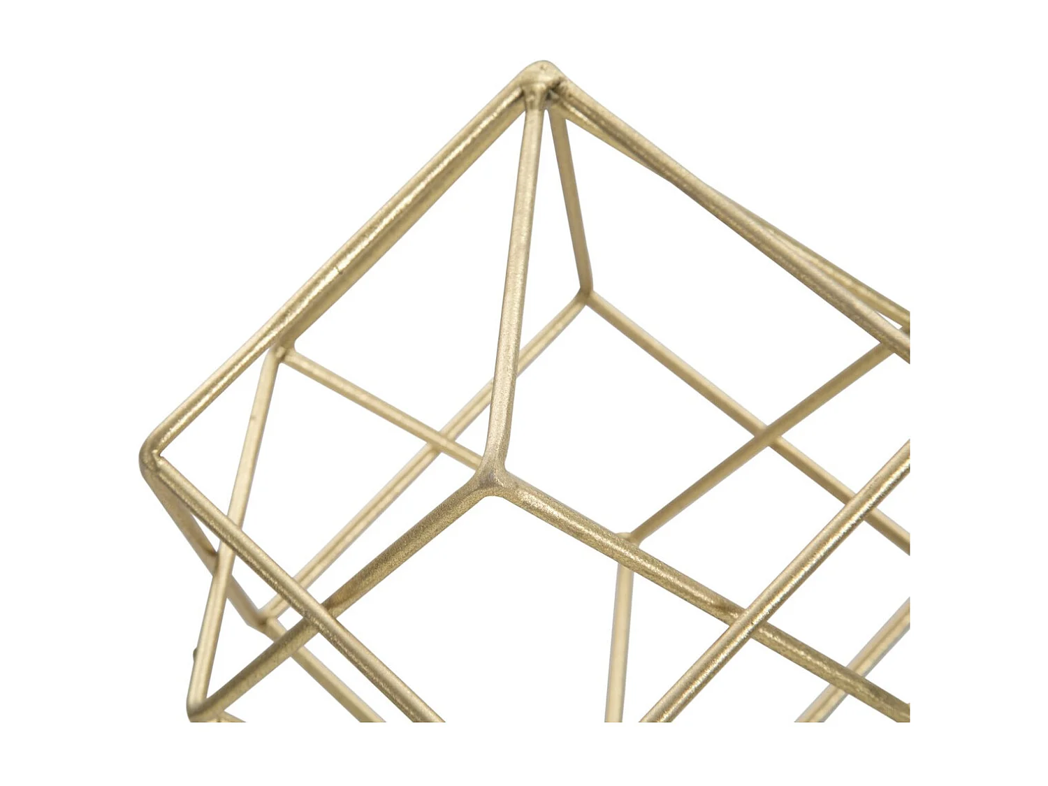 Rzeźba Sześciany 2, Złoto, 16x18x41,5 cm, Seven Design