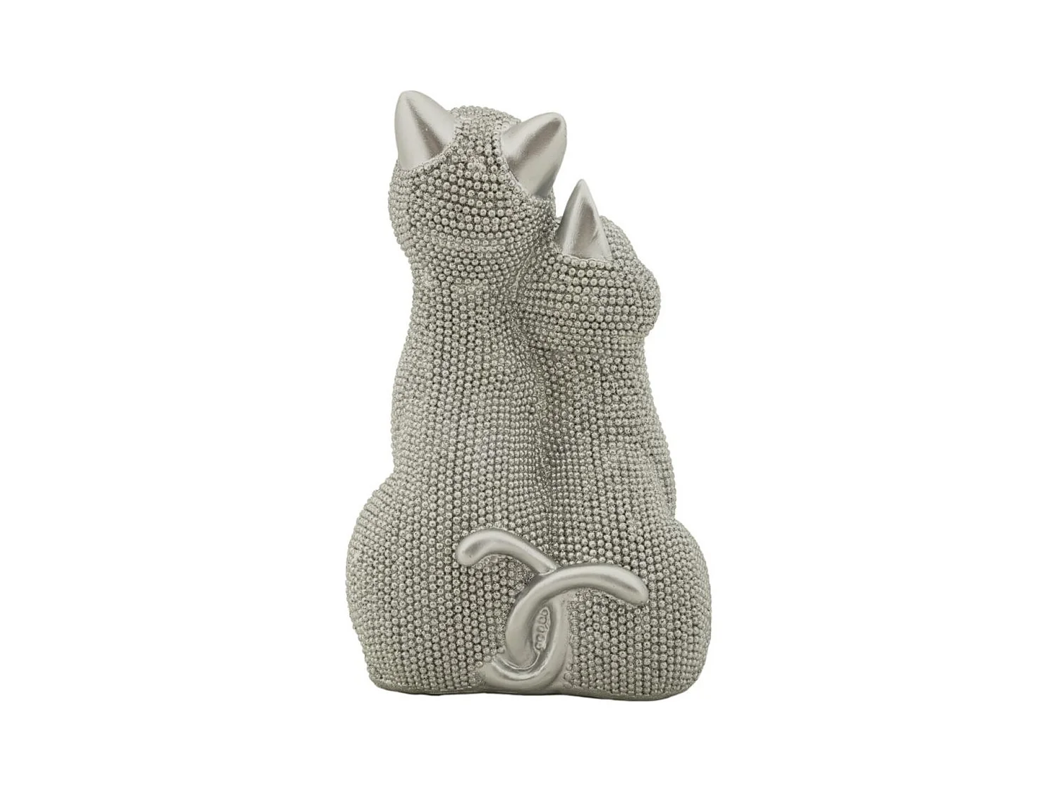 Scultura Gatti 1, Argento, 13x10x21 cm, Epikasa