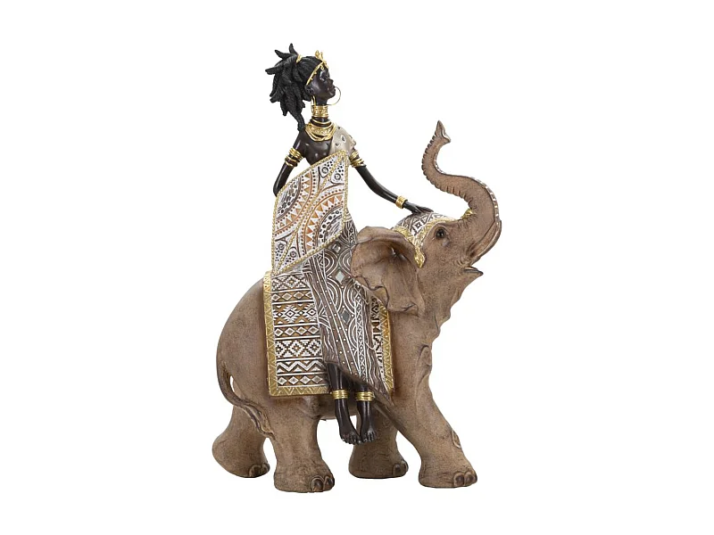 Sculpture Afrique 11, Multicouleur, 22,5x12x32,5 cm, Epikasa