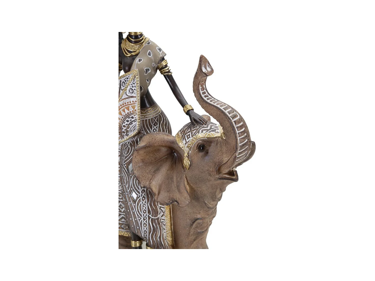 Beeldhouwwerk Africa 11, Veelkleurig, 22,5x12x32,5 cm, Epikasa