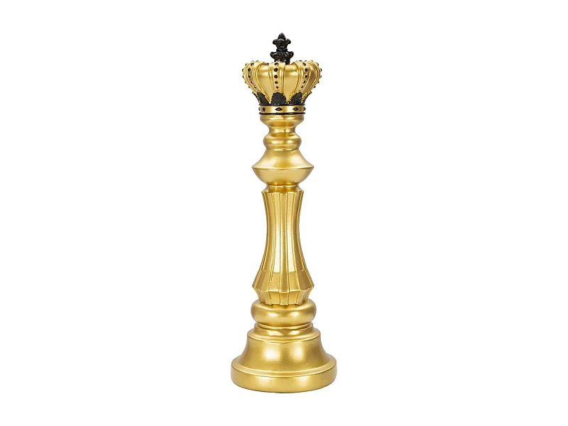 Beeldhouwwerk Schaken 8, Goud, 13x13x40,5 cm, Seven Design
