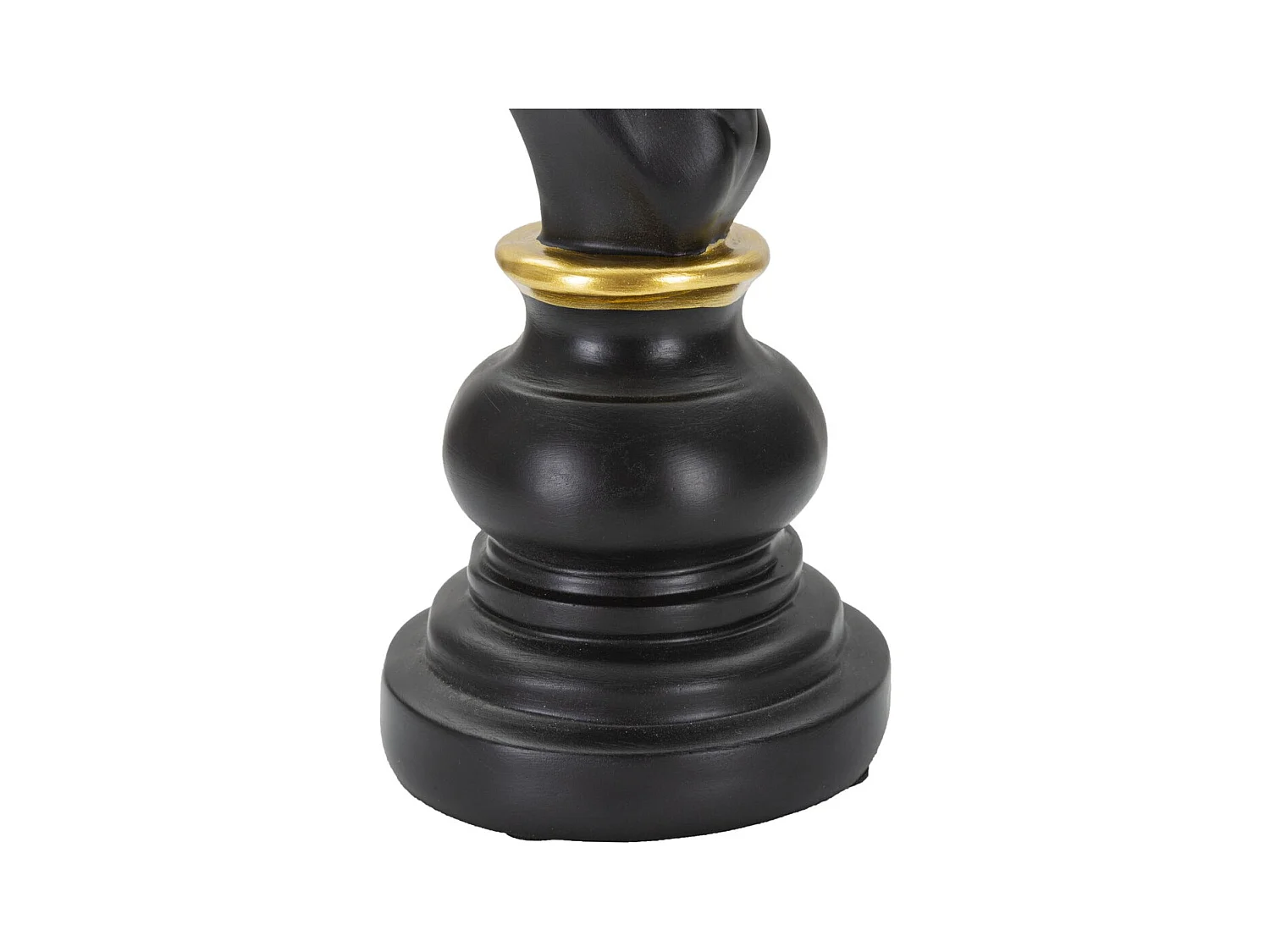 Beeldhouwwerk Schaken 12, Zwart, 14x11x27 cm, Epikasa