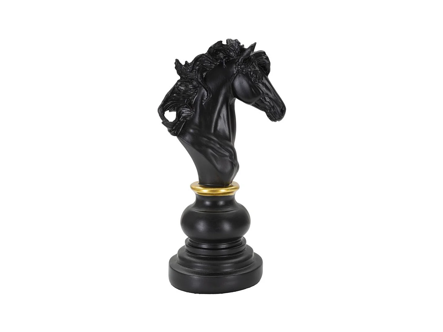 Sculpture Échecs 12, Noir, 14x11x27 cm, Epikasa