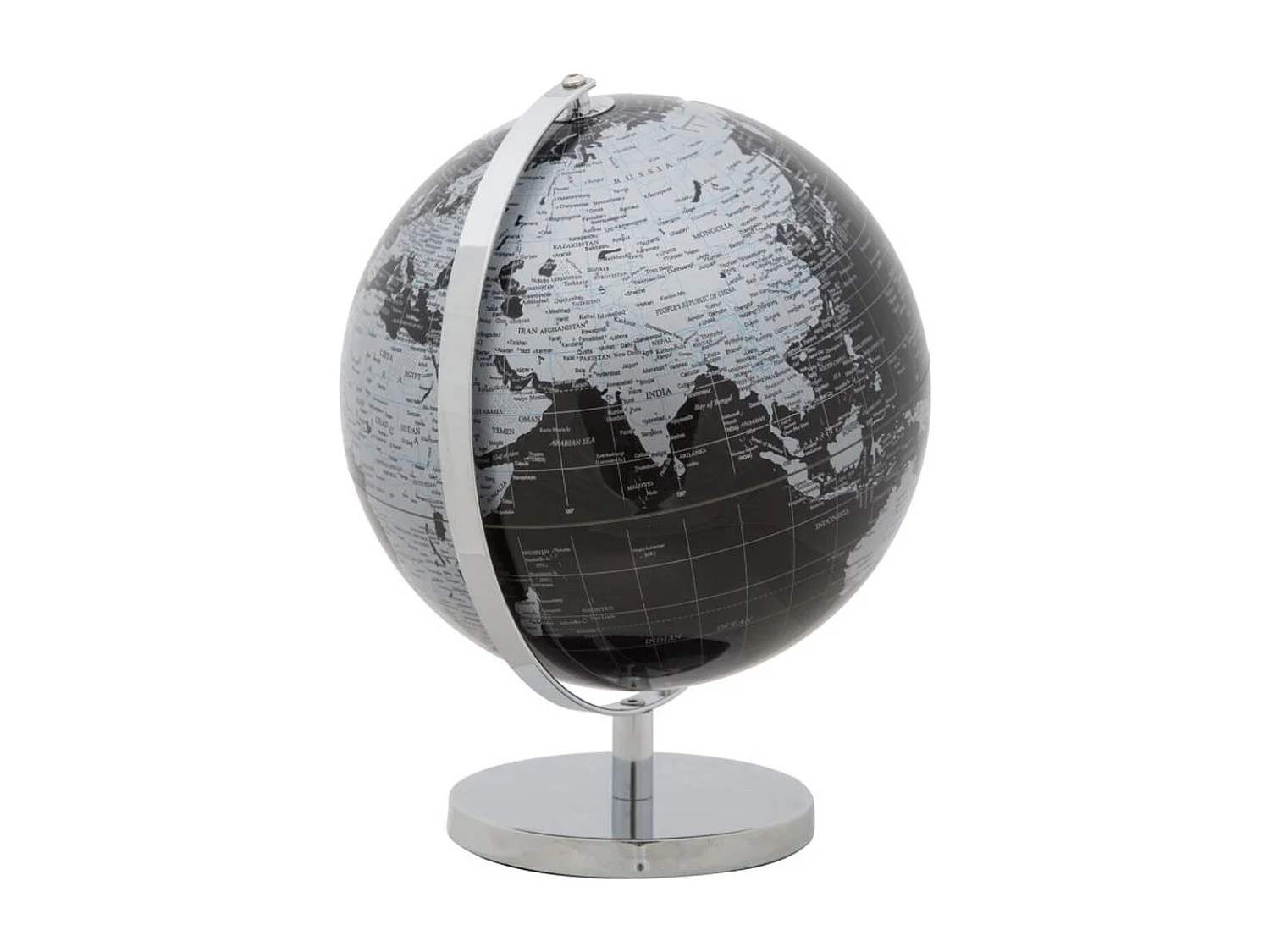Globe de Table MF222, Noir, 25x25x34 cm, Seven Design