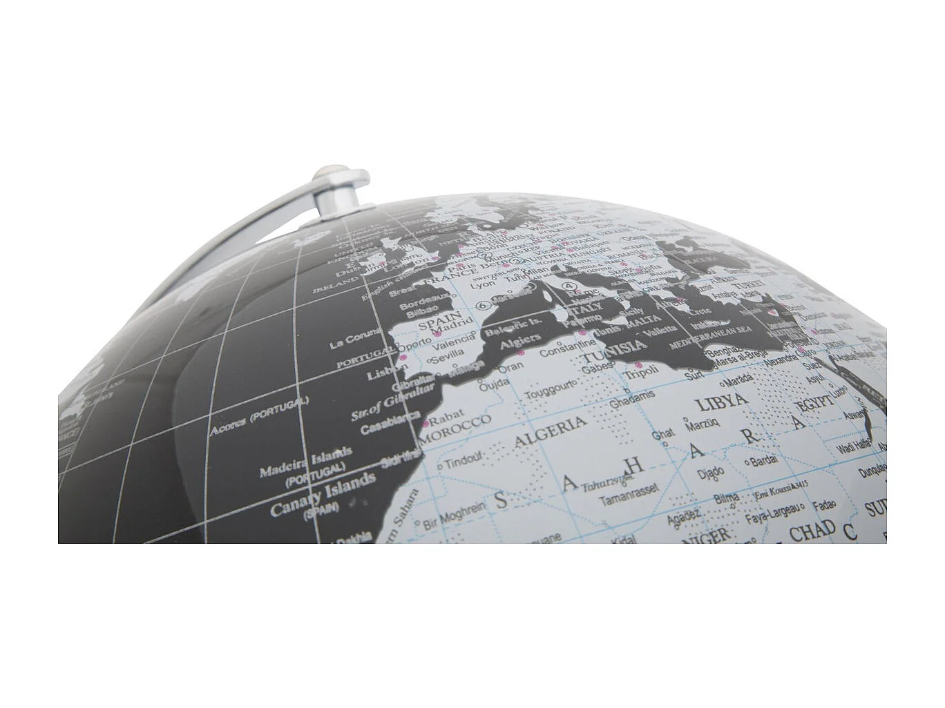 Globe de Table MF222, Noir, 25x25x34 cm, Seven Design