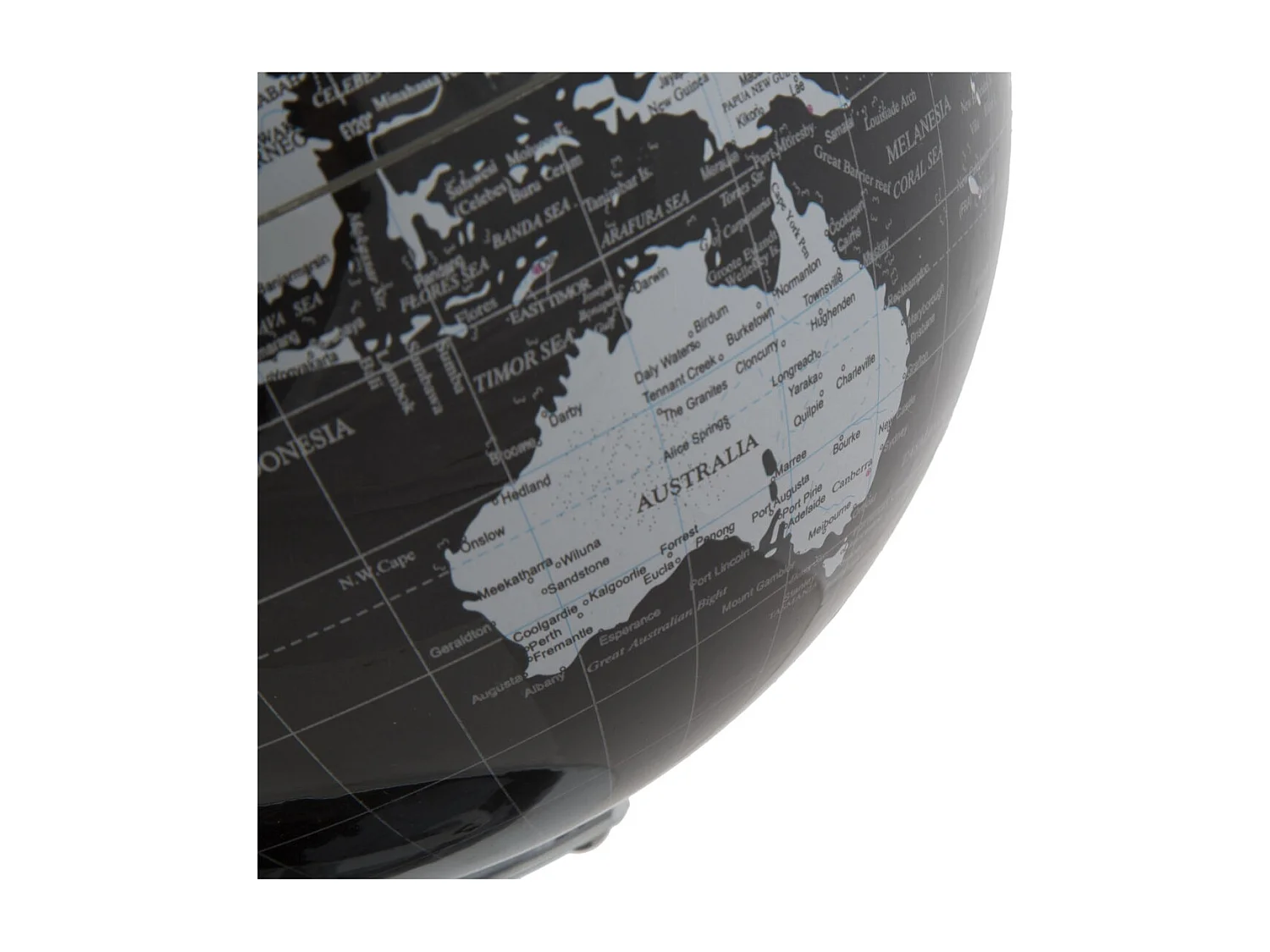 Globe de Table MF222, Noir, 25x25x34 cm, Seven Design